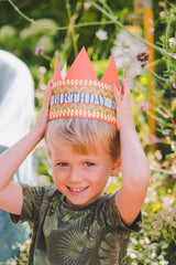 Hadley - Birthday King Party Hat Card