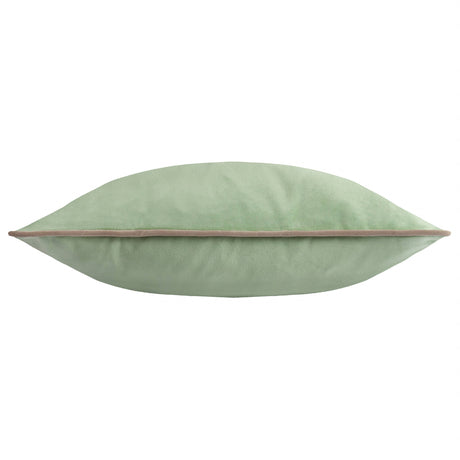 Riva Home - Meridian Velvet Cushion Eucalyptus/Natural: Eucalyptus/Natural / Polyester Filled / 55 x 55cm