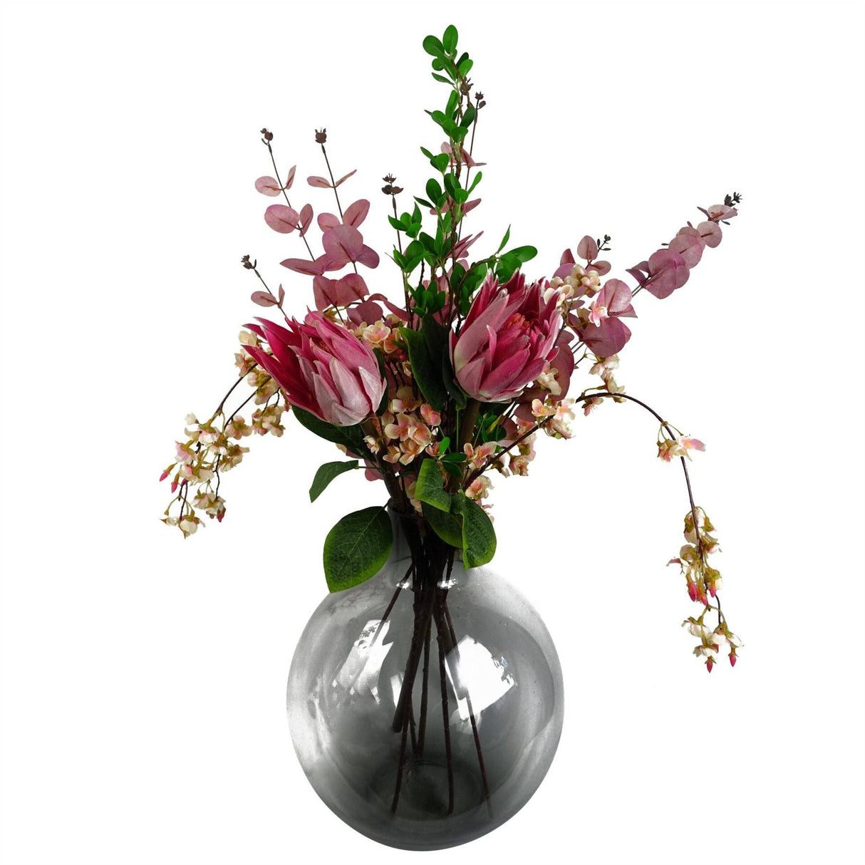 Pink Eucalyptus Foliage Stem – 80cm Artificial Floral Stem
