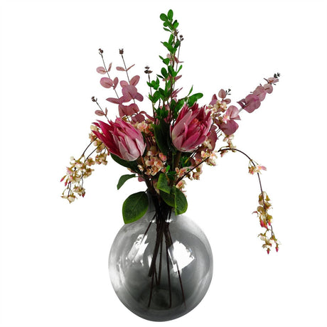 Pink Eucalyptus Foliage Stem – 80cm Artificial Floral Stem