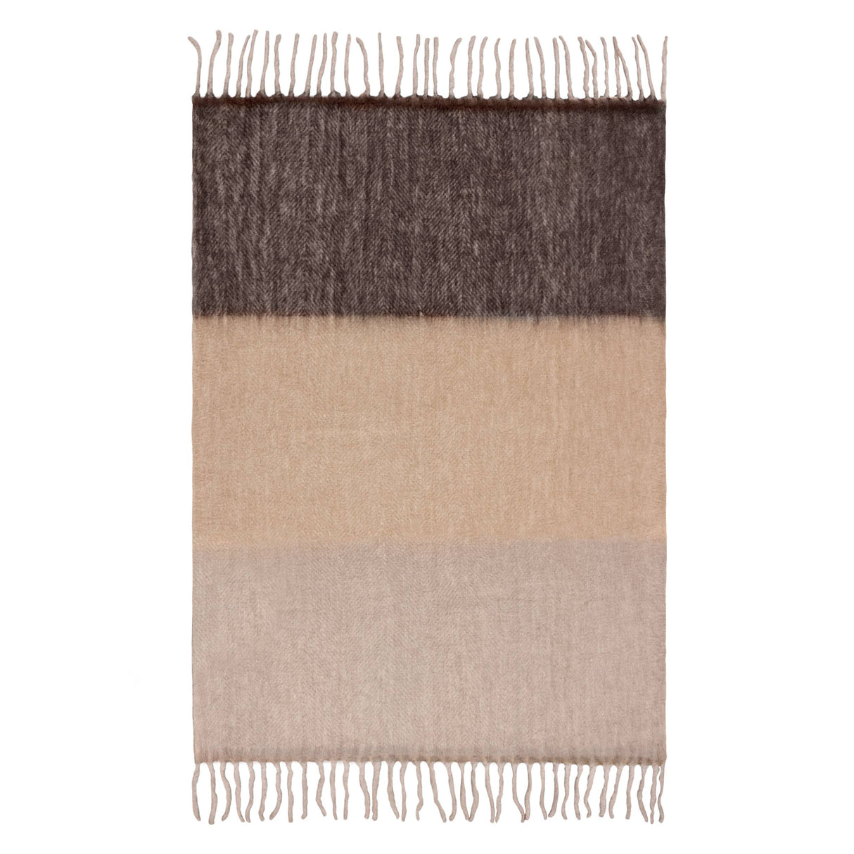 Riva Home - Rawton Ombre Throw Flint/Black: Flint/Black / 130 x 180cm