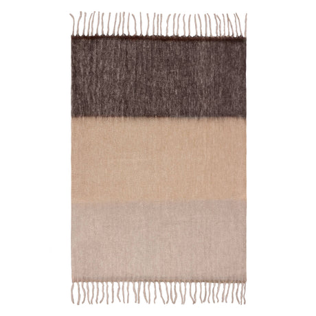 Riva Home - Rawton Ombre Throw Flint/Black: Flint/Black / 130 x 180cm