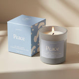 Wellness Glass Candle - Blue - Peace