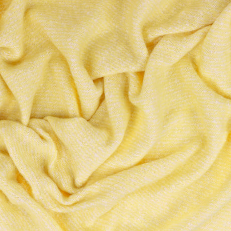 Riva Home - Isla Woven Tasselled Throw Butter Yellow: Butter Yellow / 130 x 180cm