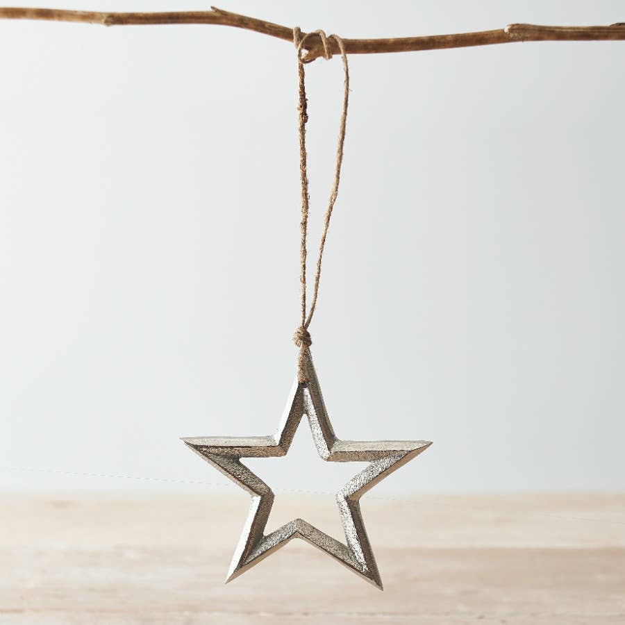 Gainsborough Giftware x Portland Living - Hanging Metal Star, 10cm