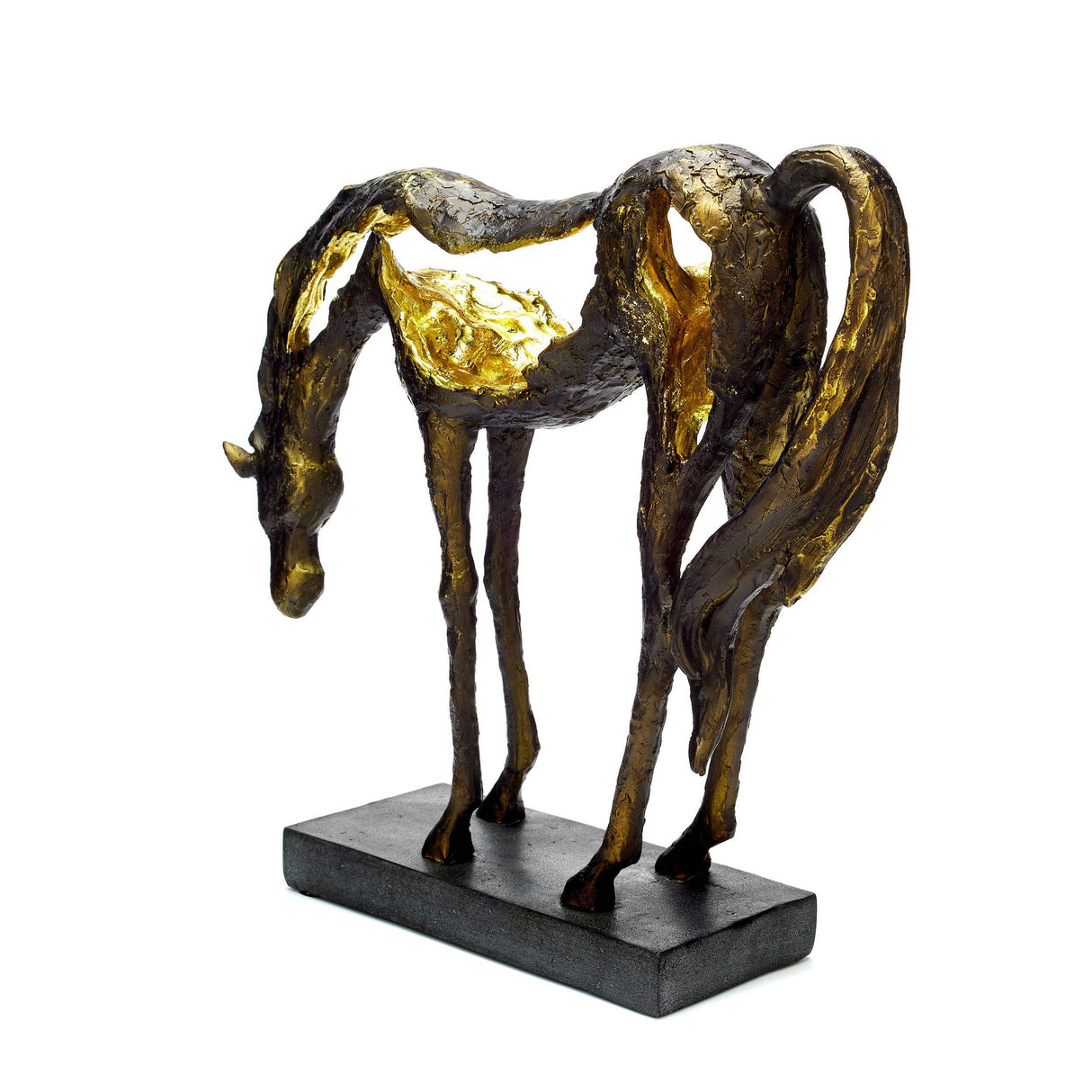 Bentley & Bo - Grazing Horse Statue.