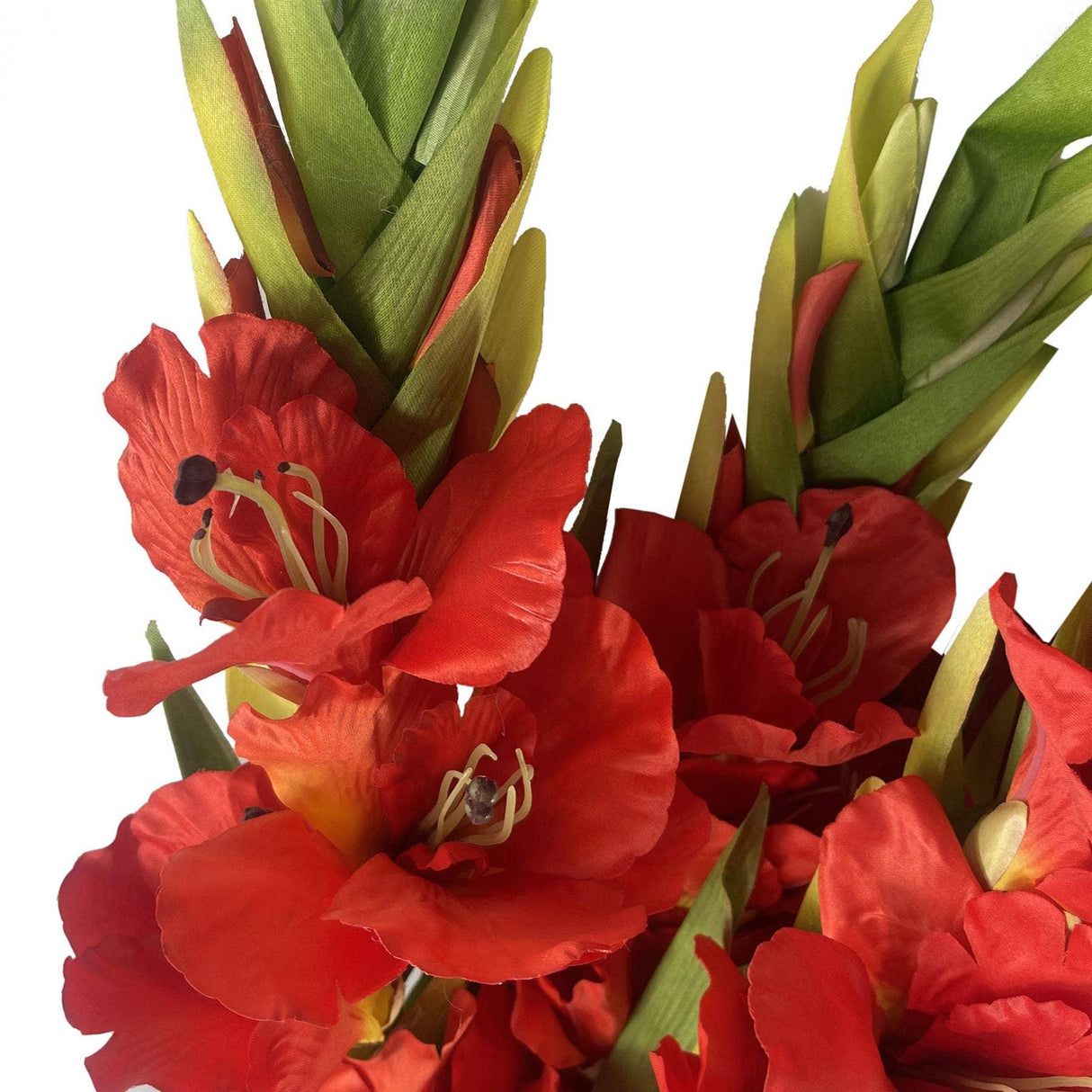 Artificial Orange Gladioli Stem