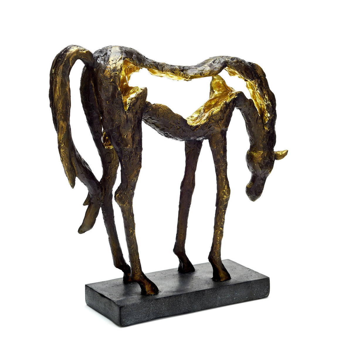 Bentley & Bo - Grazing Horse Statue.