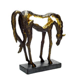Bentley & Bo - Grazing Horse Statue.