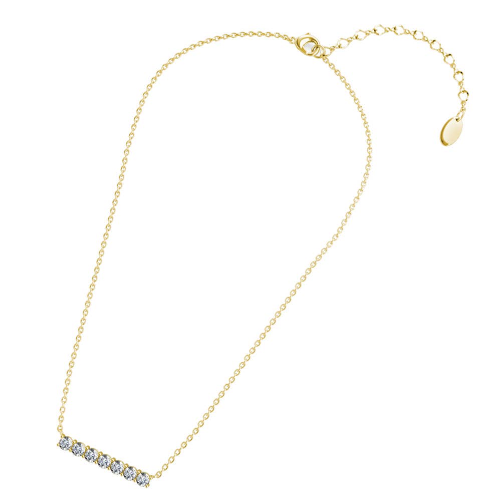 CARALI / MYC Paris - Myriad Birthe Stone Necklace - Gold and Crystal