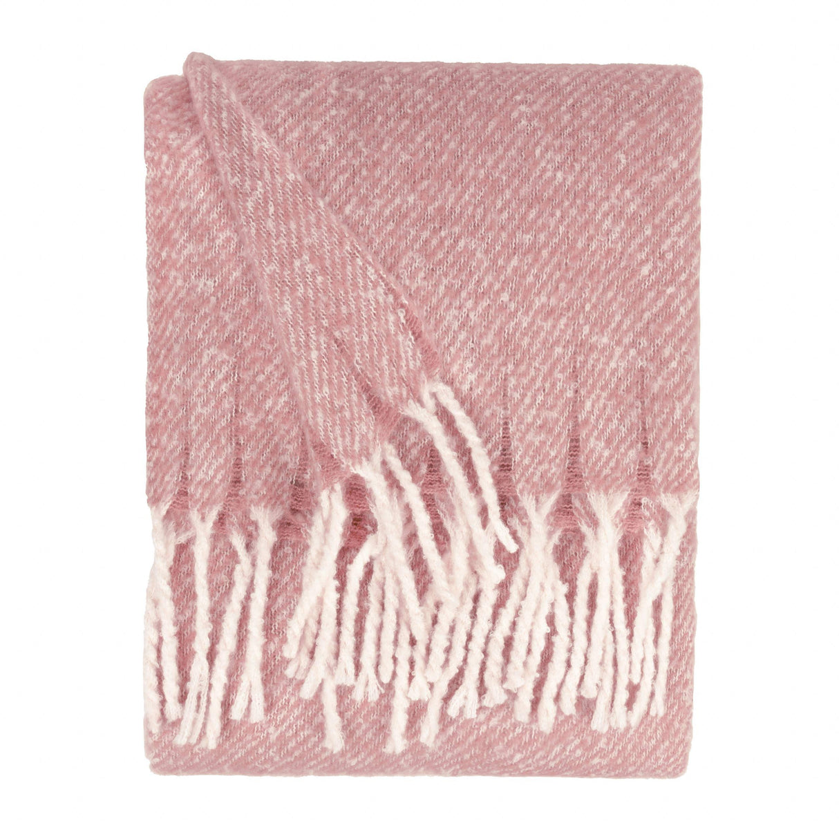 Riva Home - Isla Woven Tasselled Throw Heather: Heather / 130 x 180cm