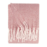 Riva Home - Isla Woven Tasselled Throw Heather: Heather / 130 x 180cm