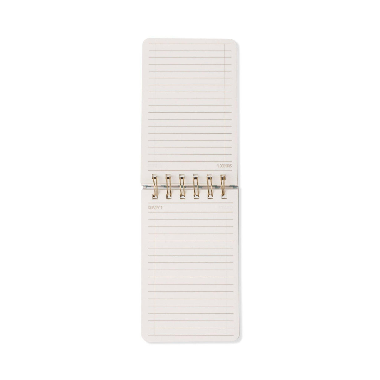 Tulip Twin Wire Notepad - Wavy Blue