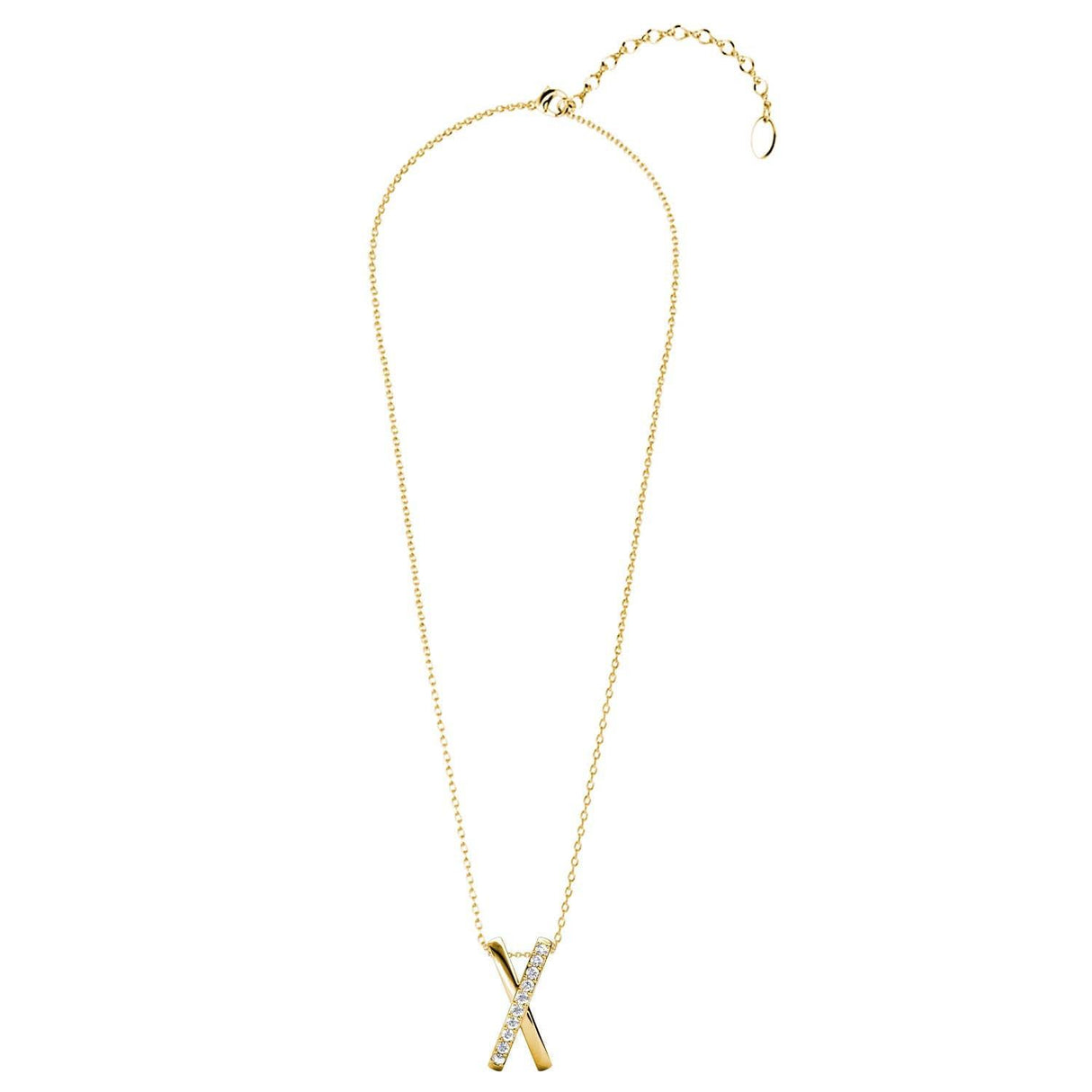 CARALI / MYC Paris - X Duo Pendants - Gold and Crystal