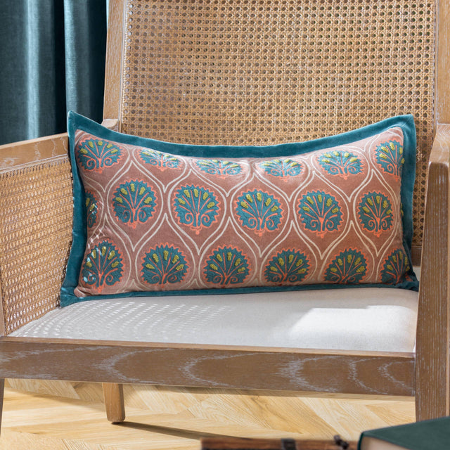 Riva Home - Casa Cushion Rose/French Blue: Rose/French Blue / Polyester Filled / 30 x 60cm.