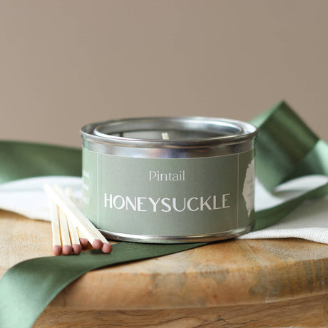 Pintail Candles | Avalon Home - Honeysuckle Paint Pot Candle | Candles in Tins | Small Candl