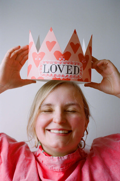 Hadley - Loved Party Hat Card