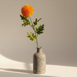 Large Ball Dahlia Artificial Flower Stem Yellow