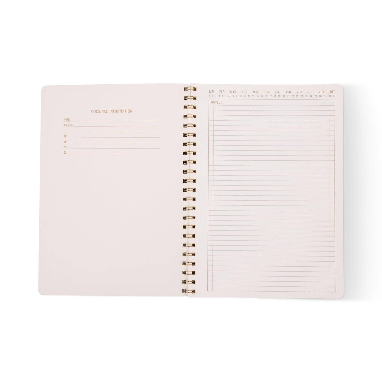 A4 Twin Wire Notebook - Green Vine