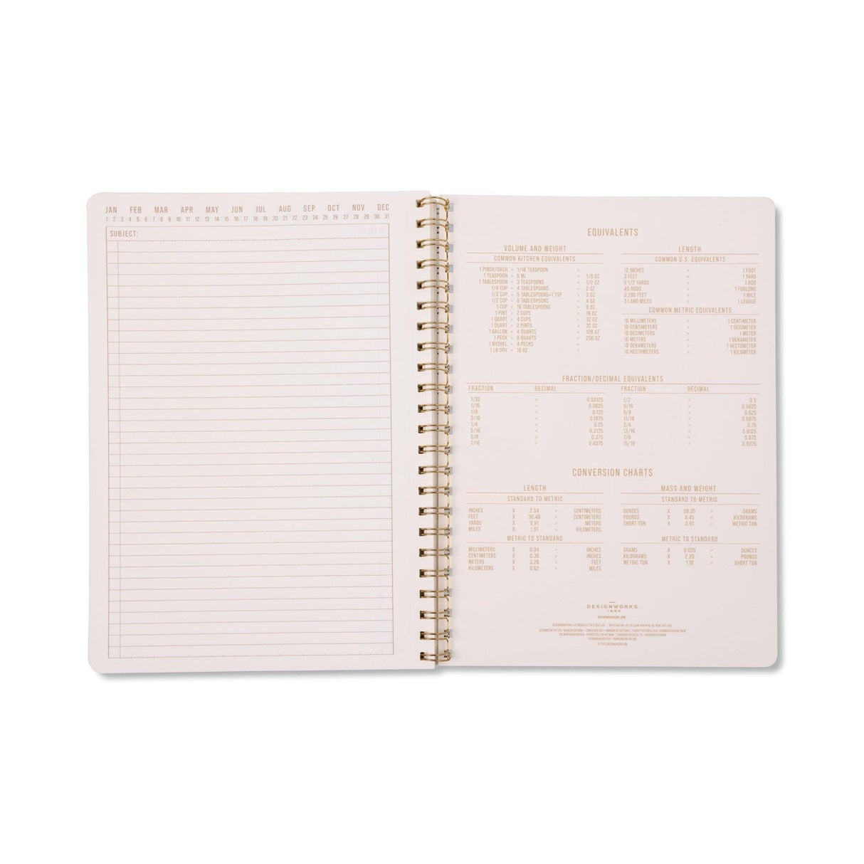 A4 Twin Wire Notebook - Green Vine