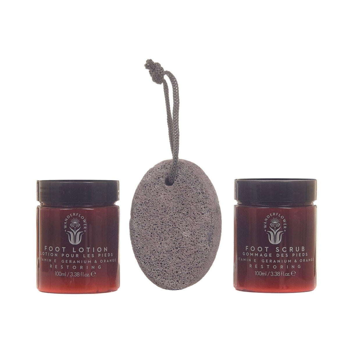 Wanderflower - Foot Revival Lotion & Scrub Set - Geranium & Orange