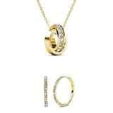 CARALI / MYC Paris - Chic Circle Hoop Jewelry - Gold and Crystal