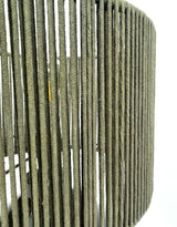 McGowan & Rutherford Ltd - Forest Green Table Lamp W/ Ribbed Corded Shade.