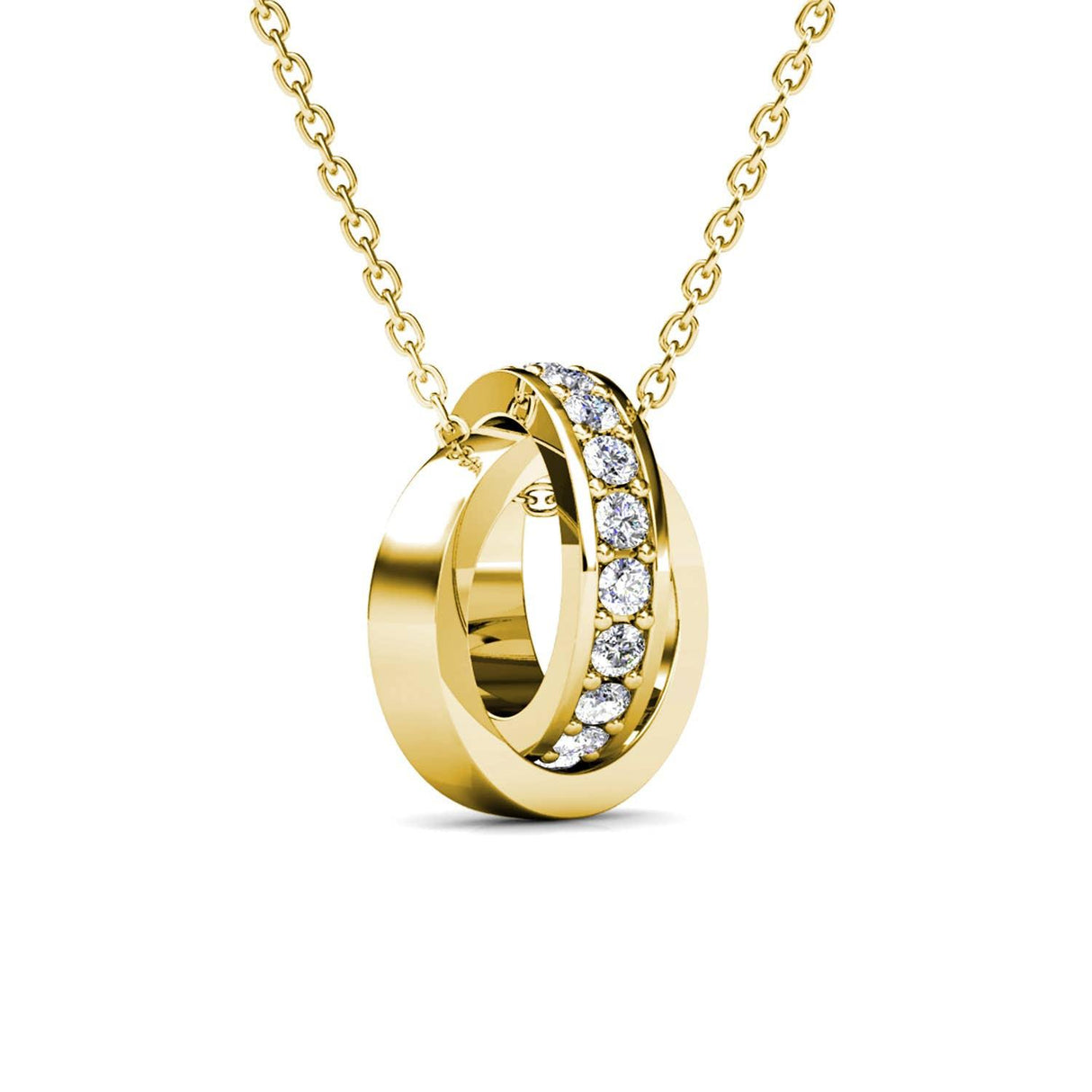 CARALI / MYC Paris - Chic Circle Hoop Jewelry - Gold and Crystal
