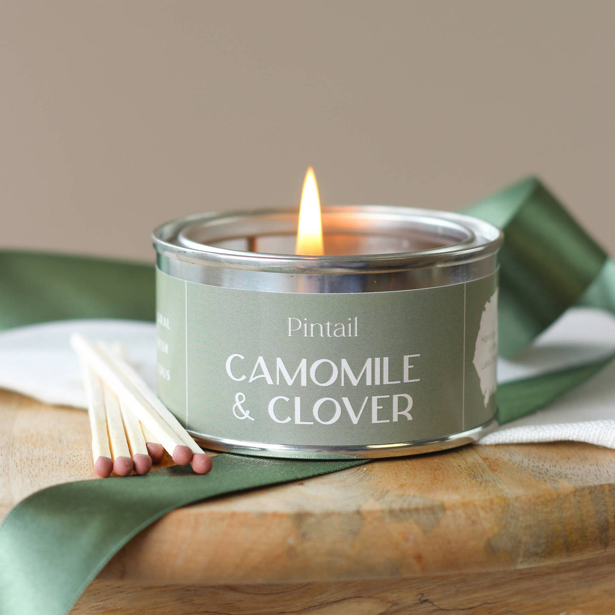 Pintail Candles | Avalon Home - Camomile and Clover Paint Pot Candle | Small Candles in Tins