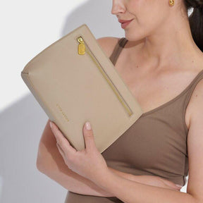 Keepsake Charm Pouch in Taupe.