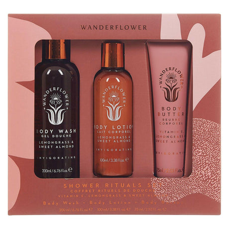 Wanderflower Shower Rituals Set.
