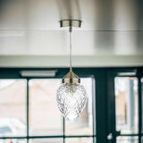 Agatha Cut Glass Pendant Light.