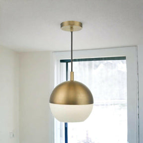 Andre 1 Light Pendant Aged Brass.