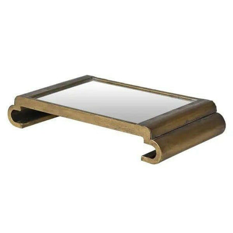 Antique Gold Mirrored Tray.