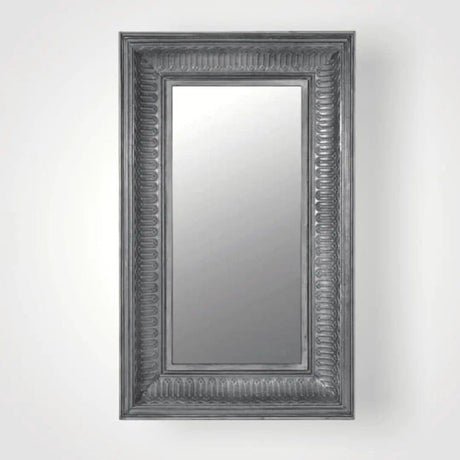 Large Antique Silver Wall Mirror.