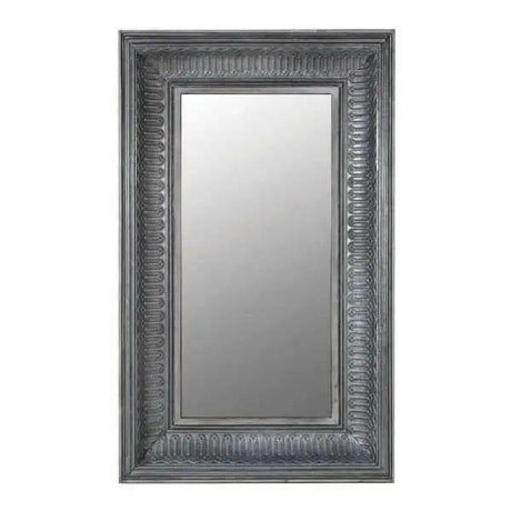 Large Antique Silver Wall Mirror.