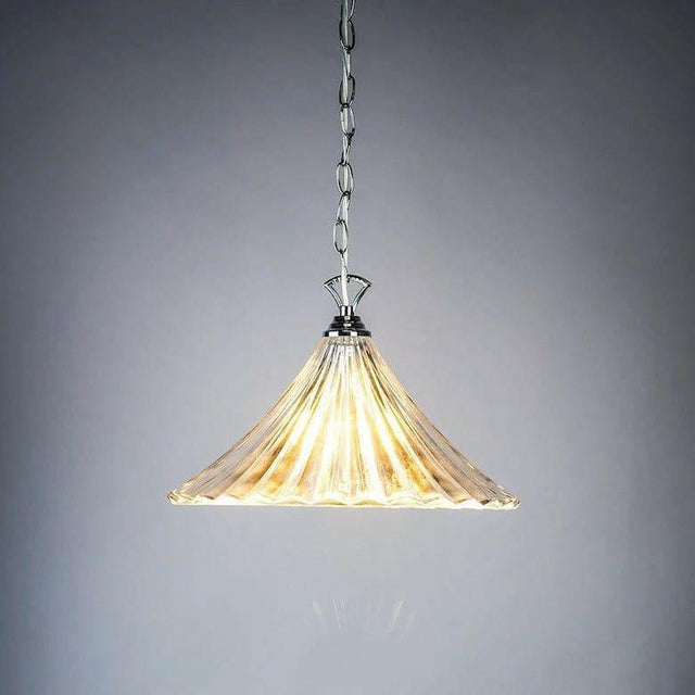 Ardeche 1 Light Silver Pendant Light.