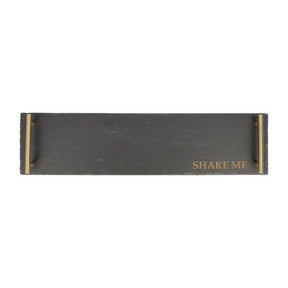 Artesà Slate with Twin Brass Coloured Handles - Persora