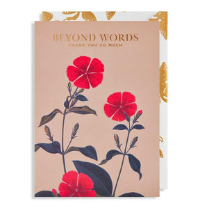 Beyond Words Thank You So Much Card - Persora