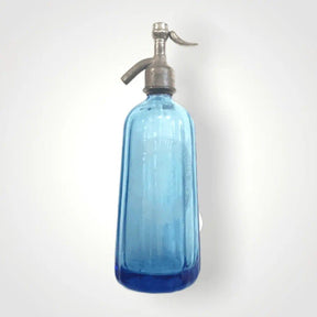 Brasseries Laubenheimer Vintage Blue Soda Bottle.