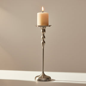 Caswell Gold Pillar Candlestick.