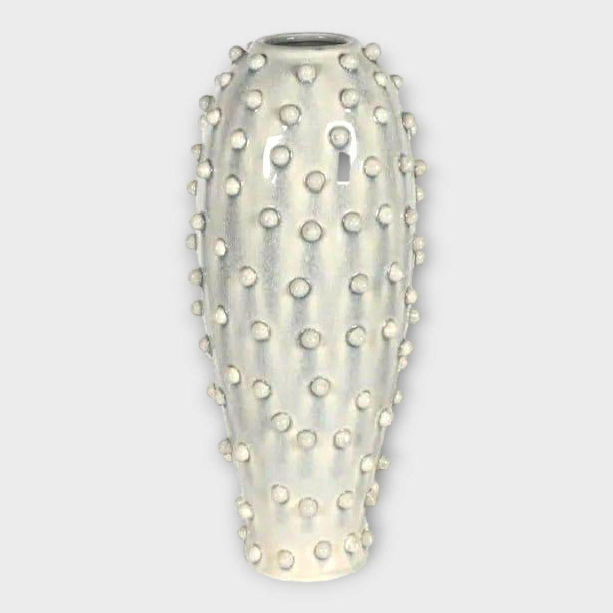 Tall Grey Bobble Vase.