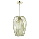 Ero 1 Light Gold Pendant Light.