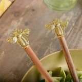 Gold Bee Salad Servers.