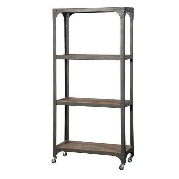 Industrial Style 3 Tier Shelf on Wheels.