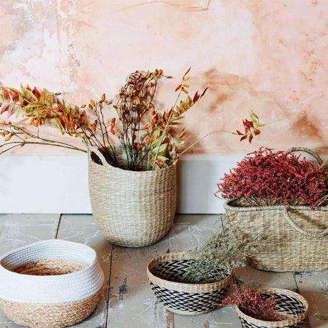 Large Woven Sea Grass Basket.