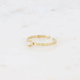 Lydia ring - round natural stone: Onyx - Persora