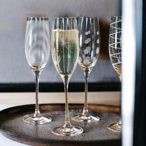 Mikasa Cheers Champagne Flute Glasses.