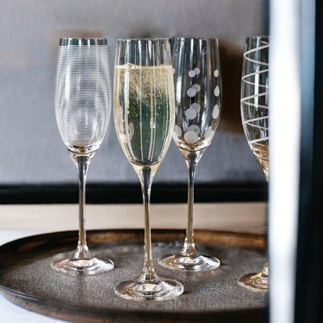 Mikasa Cheers Champagne Flute Glasses.