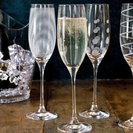 Mikasa Cheers Champagne Flute Glasses.